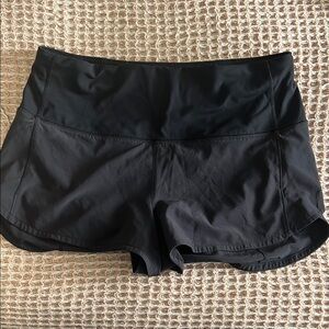 Lululemon Women's Black Shortie Athletic Shorts